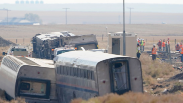 Amtrak derailment in Montana